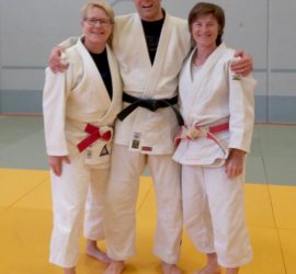 Ann Löf (vasemmalla), Marko Hiltunen ja Jane Bridge.