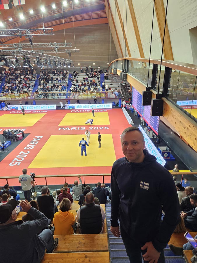 Ukilaisjudoka Marko Hiltunen otteli Pariisissa veteraanien judon maailmanmestaruuskilpailuissa.