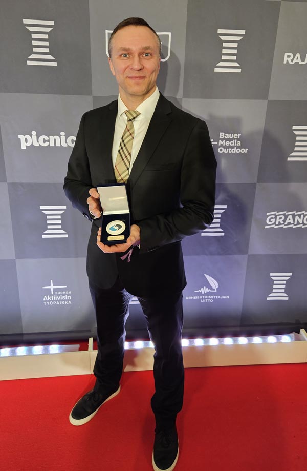 Marko Hiltunen valittiin judoliiton toimesta vuoden 2025 valmentajaksi.